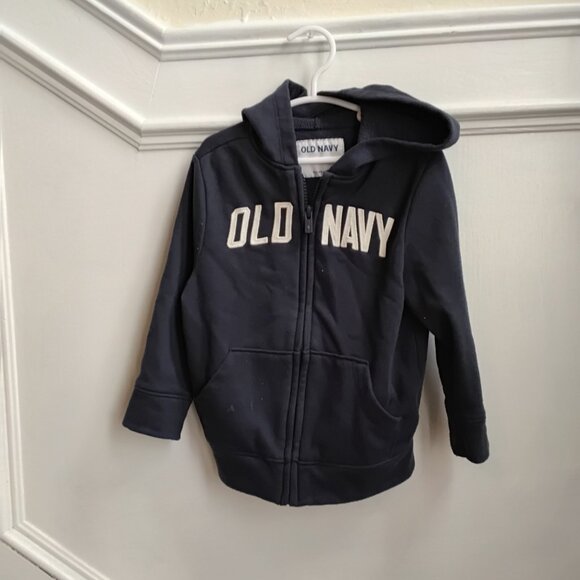 Old Navy Navy Blue Zip-Up Hoodie – Toddler 2T - Picture 2 of 4